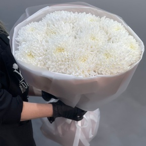 Букет из 11 белых хризантем  в Электростали