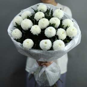 Букет "Сливки" из хризантем Момоко в Электростали