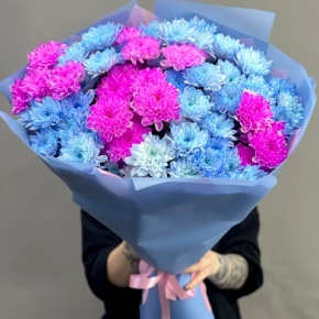 Букет "Матильда" из 15 кустовых хризантем в Электростали