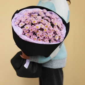 Стильный букет из 11 хризантем сантини в Электростали