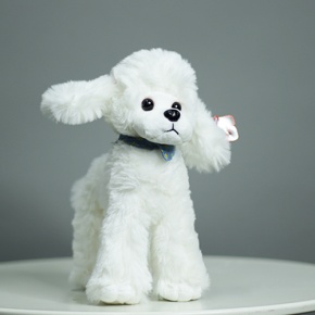 Плюшевый пудель белый (25 см) в Электростали