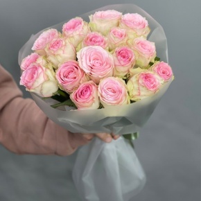 Букет из 17 роз Кения (40 см) в Электростали