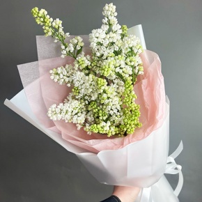 Букет ароматной белой сирени в Электростали