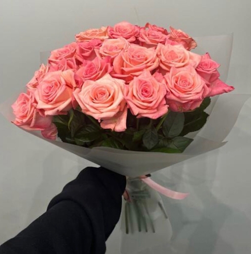 Букет из 21 розовой розы (50 см) в Электростали