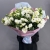 Букет "Изысканность" из 31 белой эустомы в Электростали