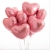 Сердце розовое фольгированный шар с гелием (45 см) в Электростали