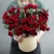 Композиция в шляпной коробке "Амур" из кустовых пионовидных роз в Электростали Композиция в шляпной коробке "Амур" из кустовых пионовидных роз в Электростали