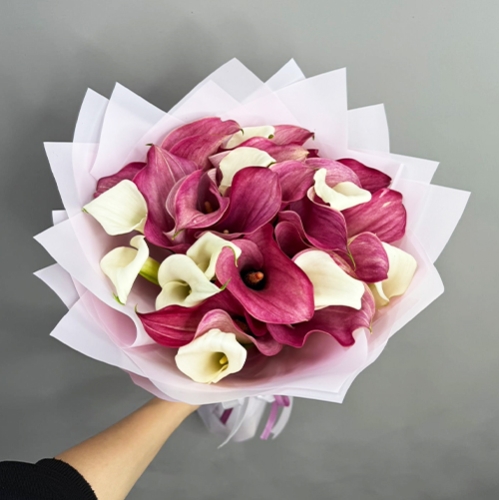 Букет из 25 нежных калл в Электростали