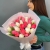 Букет из 25 кораллово-белых тюльпанов в Электростали