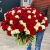 Букет 151 роза красный и белый микс (60 см) в Электростали Букет 151 роза красный и белый микс (60 см) в Электростали